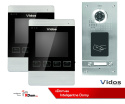 Zestaw dwurodzinny wideodomofonu z czytnikiem kart RFID Vidos S562A_M904S