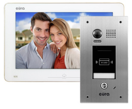 Zestaw Wideodomofonu Cyfrowego z Czytnikiem Kart Eura Monitor 10 cali biały VDA72A5_VDA-11A5