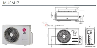 Klimatyzator multi LG MU2M17 4,7 kW (jedn. zewnętrzna)