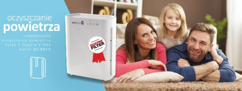 OCZYSZCZACZ POWIETRZA AP 8400 WEBBER FILTR TRÓJWARSTWOWY + LAMPA UV-C Z JONIZATOREM