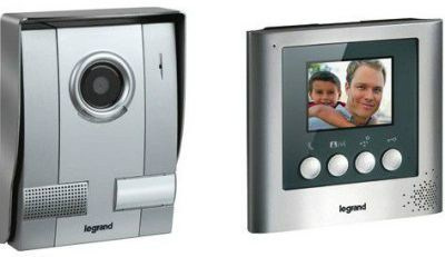 Zestaw wideodomofon z ekranem KIT 3,5 cala aluminium 369100