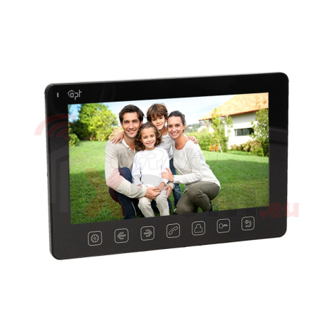 Zestaw wideodomofonowy 2-rodzinny OPT bezsłuchawkowy, kolor 7”, menu OSD, natynkowy, czarny, PARS MULTI