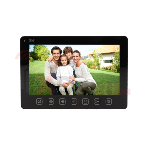 Zestaw wideodomofonowy 2-rodzinny OPT bezsłuchawkowy, kolor 7”, menu OSD, natynkowy, czarny, PARS MULTI