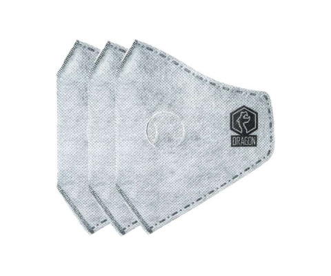 Rozmiar S - Dragon Casual Filtr N99 z aktywnym węglem 3-PAK