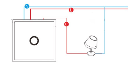 Przełącznik do światła ścienny jednokanałowy Z-Wave Plus