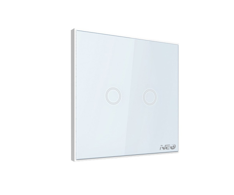 Przełącznik do światła ścienny dwókanałowy Z-Wave Plus