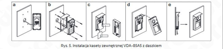 Zestaw dwurodzinny wideodomofonu cyfrowego VDA-81A5_VDA-11A5