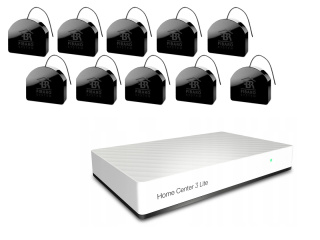 Inteligentny dom zestaw do sterowania urzadzeniami Fibaro HC3L FGS-213 ZW5 (10 szt.)