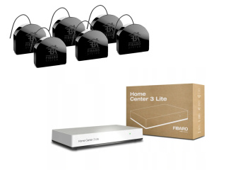 Inteligentny dom zestaw do sterowania urzadzeniami Fibaro HC3L FGS-223 ZW5 (6 szt.)