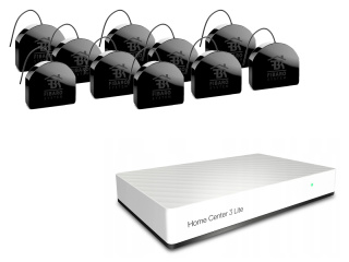 Inteligentny dom zestaw do sterowania urzadzeniami Fibaro HC3L FGS-223 ZW5 (10 szt.)