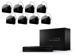 Inteligentny dom zestaw do sterowania urzadzeniami Fibaro HC3 FGS-213 ZW5 (8 szt.)