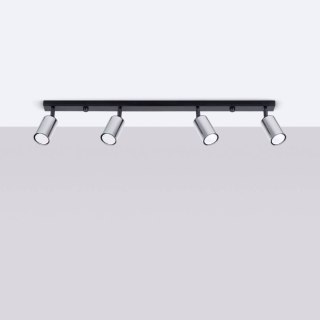 Plafon WINX 4L czarny/chrom