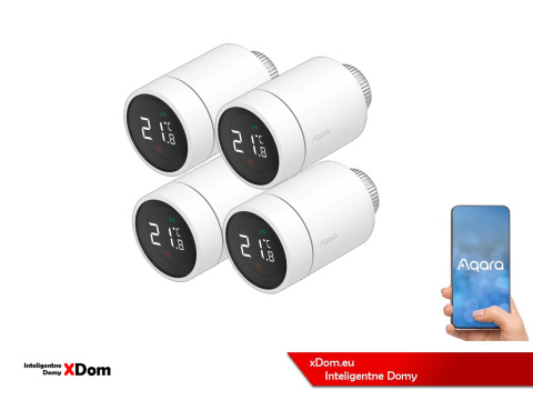 Zestaw do ogrzewanie smart Aqara Głowica Termostatyczna E1 + Centrala M2