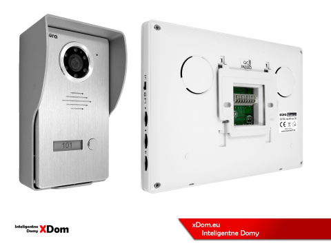 WIDEODOMOFON ''EURA'' CONNECT VDA-21A3_VDA-06A3 BIAŁY kolor 7'' obsługa 1 wejścia