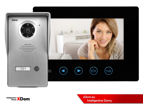 WIDEODOMOFON ''EURA'' CONNECT VDA-21A3_VDA-06A3 CZARNY