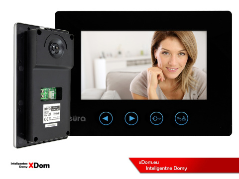 WIDEODOMOFON ''EURA'' CONNECT VDA-21A3_VDA-06A3 CZARNY