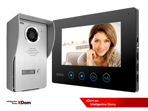 WIDEODOMOFON ''EURA'' CONNECT VDA-21A3_VDA-06A3 CZARNY