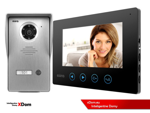 WIDEODOMOFON ''EURA'' CONNECT VDA-21A3_VDA-06A3 CZARNY