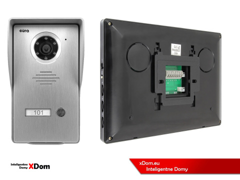 WIDEODOMOFON ''EURA'' CONNECT VDA-21A3_VDA-06A3 CZARNY