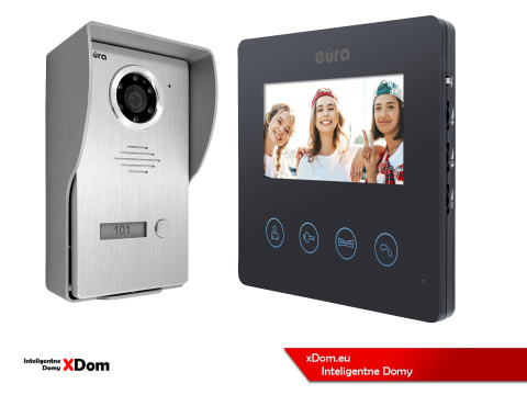 WIDEODOMOFON ''EURA'' CONNECT VDA-21A3_VDA-52A3 CZARNY