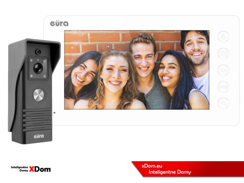 WIDEODOMOFON ''EURA'' CONNECT VDA-78A3_VDA-05A3 BIAŁY