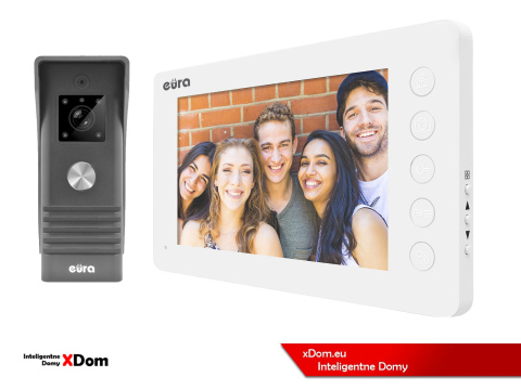 WIDEODOMOFON ''EURA'' CONNECT VDA-78A3_VDA-05A3 BIAŁY
