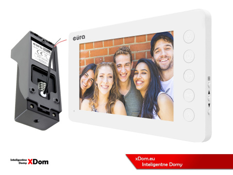 WIDEODOMOFON ''EURA'' CONNECT VDA-78A3_VDA-05A3 BIAŁY