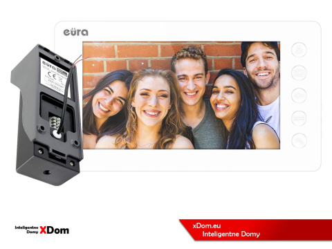 WIDEODOMOFON ''EURA'' CONNECT VDA-78A3_VDA-05A3 BIAŁY
