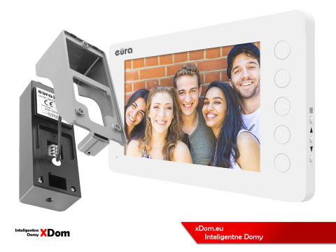 WIDEODOMOFON ''EURA'' CONNECT VDA-78A3_VDA-05A3 BIAŁY
