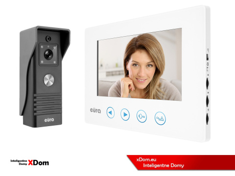 WIDEODOMOFON ''EURA'' CONNECT VDA-78A3_VDA-06A3 BIAŁY