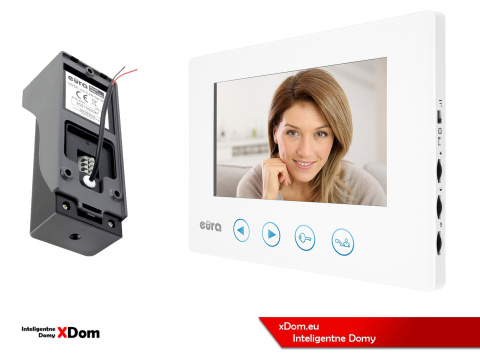 WIDEODOMOFON ''EURA'' CONNECT VDA-78A3_VDA-06A3 BIAŁY