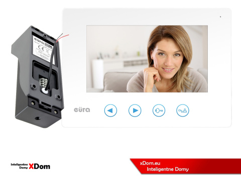 WIDEODOMOFON ''EURA'' CONNECT VDA-78A3_VDA-06A3 BIAŁY