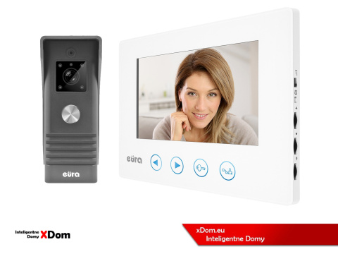 WIDEODOMOFON ''EURA'' CONNECT VDA-78A3_VDA-06A3 BIAŁY
