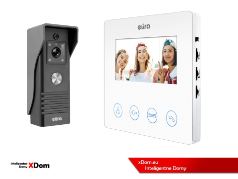 WIDEODOMOFON ''EURA'' CONNECT VDA-78A3_VDA-06A3 BIAŁY