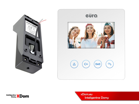 WIDEODOMOFON ''EURA'' CONNECT VDA-78A3_VDA-06A3 BIAŁY