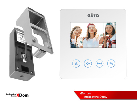 WIDEODOMOFON ''EURA'' CONNECT VDA-78A3_VDA-06A3 BIAŁY