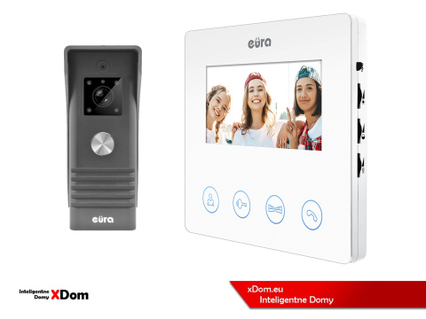 WIDEODOMOFON ''EURA'' CONNECT VDA-78A3_VDA-06A3 BIAŁY