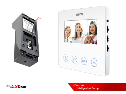 WIDEODOMOFON ''EURA'' CONNECT VDA-78A3_VDA-06A3 BIAŁY