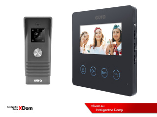 WIDEODOMOFON ''EURA'' CONNECT VDA-78A3_VDA-52A3 CZARNY