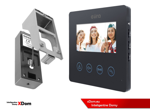 WIDEODOMOFON ''EURA'' CONNECT VDA-78A3_VDA-06A3 CZARNY