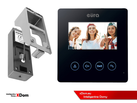WIDEODOMOFON ''EURA'' CONNECT VDA-78A3_VDA-06A3 CZARNY
