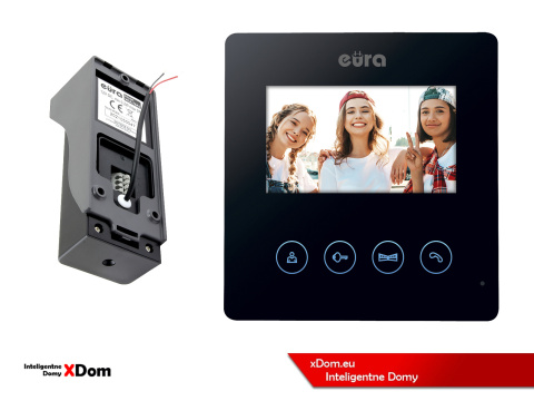 WIDEODOMOFON ''EURA'' CONNECT VDA-78A3_VDA-06A3 CZARNY