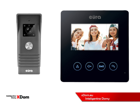 WIDEODOMOFON ''EURA'' CONNECT VDA-78A3_VDA-06A3 CZARNY