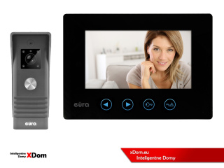 WIDEODOMOFON ''EURA'' CONNECT VDA-78A3_VDA-06A3 CZARNY