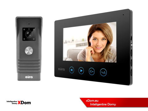 WIDEODOMOFON ''EURA'' CONNECT VDA-78A3_VDA-06A3 CZARNY