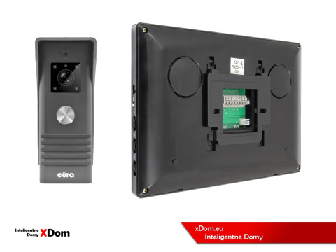 WIDEODOMOFON ''EURA'' CONNECT VDA-78A3_VDA-06A3 CZARNY