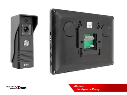 WIDEODOMOFON ''EURA'' CONNECT VDA-78A3_VDA-06A3 CZARNY