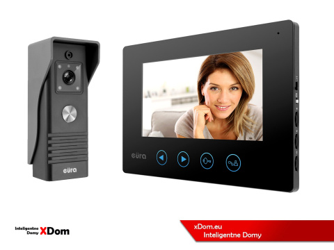 WIDEODOMOFON ''EURA'' CONNECT VDA-78A3_VDA-06A3 CZARNY