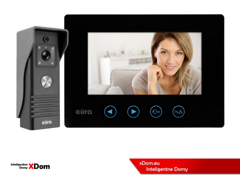 WIDEODOMOFON ''EURA'' CONNECT VDA-78A3_VDA-06A3 CZARNY