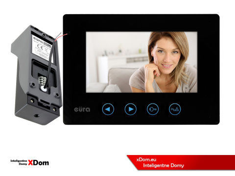 WIDEODOMOFON ''EURA'' CONNECT VDA-78A3_VDA-06A3 CZARNY